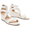 image:imageDREAM PAIRS Womens Elastic Ankle Strap Low Wedge Sandals Comfortable Dressy Heels for Summer Formal and Special OccasionsWhite