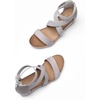 image:imageDREAM PAIRS Womens Elastic Ankle Strap Open Toe Platform Wedge Sandals Comfortable Summer ShoesGrey
