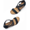 image:imageDREAM PAIRS Womens Elastic Ankle Strap Open Toe Platform Wedge Sandals Comfortable Summer ShoesNavy