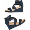 image:imageDREAM PAIRS Womens Elastic Ankle Strap Open Toe Platform Wedge Sandals Comfortable Summer ShoesNavy