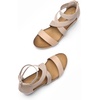 image:imageDREAM PAIRS Womens Elastic Ankle Strap Open Toe Platform Wedge Sandals Comfortable Summer ShoesNude