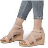 image:imageDREAM PAIRS Womens Elastic Ankle Strap Open Toe Platform Wedge Sandals Comfortable Summer ShoesNude
