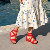 image:imageDREAM PAIRS Womens Elastic Ankle Strap Open Toe Platform Wedge Sandals Comfortable Summer ShoesRed
