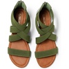 image:imageDREAM PAIRS Womens Elastic Ankle Strap Sandals Gladiator Strappy Low Wedges SandalsArmyGreen