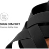 image:imageDREAM PAIRS Womens Elastic Ankle Strap Sandals Gladiator Strappy Low Wedges SandalsBlack
