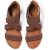 image:imageDREAM PAIRS Womens Elastic Ankle Strap Sandals Gladiator Strappy Low Wedges SandalsDark Brownelastic