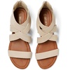 image:imageDREAM PAIRS Womens Elastic Ankle Strap Sandals Gladiator Strappy Low Wedges SandalsNude