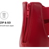 image:imageDREAM PAIRS Womens Elastic Ankle Strap Sandals Gladiator Strappy Low Wedges SandalsRed