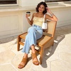 image:imageDREAM PAIRS Womens Elastic Ankle Strap Sandals Gladiator Strappy Low Wedges SandalsTan