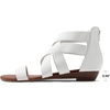 image:imageDREAM PAIRS Womens Elastic Ankle Strap Sandals Gladiator Strappy Low Wedges SandalsWhite