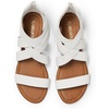 image:imageDREAM PAIRS Womens Elastic Ankle Strap Sandals Gladiator Strappy Low Wedges SandalsWhite