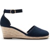 image:imageDREAM PAIRS Womens Espadrilles Closed Toe Ankle Strap Dressy Platform Wedge SandalsNavysuede