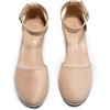 image:imageDREAM PAIRS Womens Espadrilles Closed Toe Ankle Strap Dressy Platform Wedge SandalsNudesuede