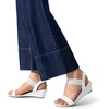 image:imageDREAM PAIRS Womens Low Heel Wedge Sandals Comfortable SlipOn Elastic Ankle Strap Summer Business Casual Dress ShoesWhitepu