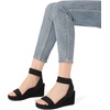image:imageDREAM PAIRS Womens Nini Ankle Strap Platform Wedge SandalsBlack