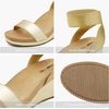 image:imageDREAM PAIRS Womens Nini Ankle Strap Platform Wedge SandalsGoldPu