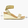 image:imageDREAM PAIRS Womens Nini Ankle Strap Platform Wedge SandalsGoldPu
