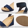 image:imageDREAM PAIRS Womens Nini Ankle Strap Platform Wedge SandalsNavy
