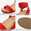 image:imageDREAM PAIRS Womens Nini Ankle Strap Platform Wedge SandalsRed