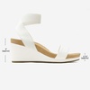 image:imageDREAM PAIRS Womens Nini Ankle Strap Platform Wedge SandalsWhitePu