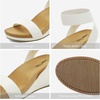 image:imageDREAM PAIRS Womens Nini Ankle Strap Platform Wedge SandalsWhitePu