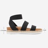 image:imageDREAM PAIRS Womens Open Toe Ankle Strap Espadrille Flatform Platform Wedge SandalsBlack