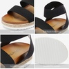 image:imageDREAM PAIRS Womens Open Toe Ankle Strap Espadrille Flatform Platform Wedge SandalsBlack