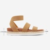 image:imageDREAM PAIRS Womens Open Toe Ankle Strap Espadrille Flatform Platform Wedge SandalsCamel