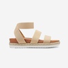 image:imageDREAM PAIRS Womens Open Toe Ankle Strap Espadrille Flatform Platform Wedge SandalsNude
