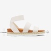 image:imageDREAM PAIRS Womens Open Toe Ankle Strap Espadrille Flatform Platform Wedge SandalsWhite