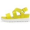 image:imageDREAM PAIRS Womens Open Toe Ankle Strap Platform Wedge SandalsNeonLime