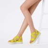 image:imageDREAM PAIRS Womens Open Toe Ankle Strap Platform Wedge SandalsNeonLime