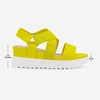 image:imageDREAM PAIRS Womens Open Toe Ankle Strap Platform Wedge SandalsNeonLime