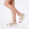 image:imageDREAM PAIRS Womens Open Toe Ankle Strap Platform Wedge SandalsWhite