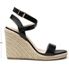 image:imageDREAM PAIRS Womens Open Toe Espadrilles Dressy Platform Sandals Buckle Ankle Strap Stylish Wedges Summer Dressy SandalsBlackpu