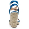 image:imageDREAM PAIRS Womens Open Toe Espadrilles Dressy Platform Sandals Buckle Ankle Strap Stylish Wedges Summer Dressy SandalsBlueSuede