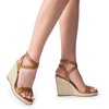 image:imageDREAM PAIRS Womens Open Toe Espadrilles Dressy Platform Sandals Buckle Ankle Strap Stylish Wedges Summer Dressy SandalsBrownpu