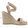image:imageDREAM PAIRS Womens Open Toe Espadrilles Dressy Platform Sandals Buckle Ankle Strap Stylish Wedges Summer Dressy SandalsNudeSuede