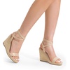 image:imageDREAM PAIRS Womens Open Toe Espadrilles Dressy Platform Sandals Buckle Ankle Strap Stylish Wedges Summer Dressy SandalsNudepu