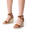 image:imageDREAM PAIRS Womens Open Toe Espadrilles Dressy Platform Sandals Buckle Ankle Strap Stylish Wedges Summer Dressy SandalsTanSuede
