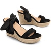 image:imageDREAM PAIRS Womens Open Toe Espadrilles Wedges Tie Lace Up Cute Ankle Strap Platform Sandals Dressy ShoesBlack