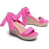 image:imageDREAM PAIRS Womens Open Toe Espadrilles Wedges Tie Lace Up Cute Ankle Strap Platform Sandals Dressy ShoesHot Pinksuede