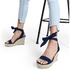 image:imageDREAM PAIRS Womens Open Toe Espadrilles Wedges Tie Lace Up Cute Ankle Strap Platform Sandals Dressy ShoesNavy
