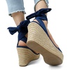 image:imageDREAM PAIRS Womens Open Toe Espadrilles Wedges Tie Lace Up Cute Ankle Strap Platform Sandals Dressy ShoesNavy