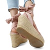 image:imageDREAM PAIRS Womens Open Toe Espadrilles Wedges Tie Lace Up Cute Ankle Strap Platform Sandals Dressy ShoesPink
