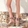 image:imageDREAM PAIRS Womens Open Toe Espadrilles Wedges Tie Lace Up Cute Ankle Strap Platform Sandals Dressy ShoesPink