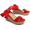 image:imageDREAM PAIRS Womens Open Toe Espadrilles Wedges Tie Lace Up Cute Ankle Strap Platform Sandals Dressy ShoesRed