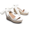 image:imageDREAM PAIRS Womens Open Toe Espadrilles Wedges Tie Lace Up Cute Ankle Strap Platform Sandals Dressy ShoesWhitepu