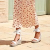 image:imageDREAM PAIRS Womens Open Toe Espadrilles Wedges Tie Lace Up Cute Ankle Strap Platform Sandals Dressy ShoesWhitepu