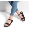 image:imageDREAM PAIRS Womens Open Toe Flat Sandals Cute One Band Comfort Arch Support SandalsBlack